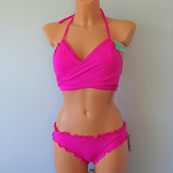 sundazed Other - Sundazed NWT 2Pc Simone Pink Wrap Bikini Set